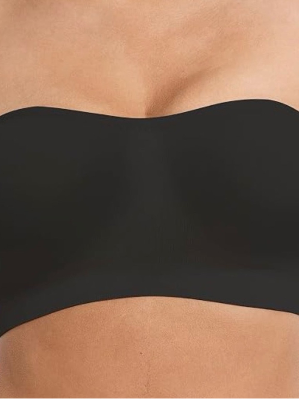 Seamless Strapless Bandeau Bras in Black & nude